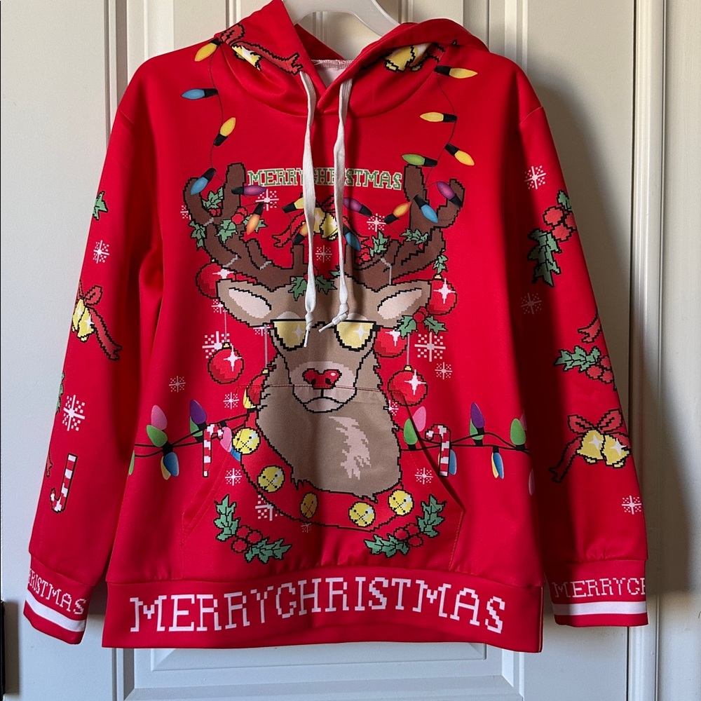 Merry Christmas Reindeer Hoodie